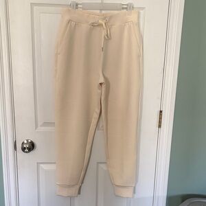 Cala Cream Drawstring Joggers